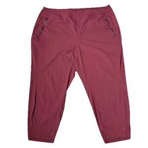 Women's ATHLETA Trekkie North High Rise Jogger Pants in Rose Pink Plus Size 22